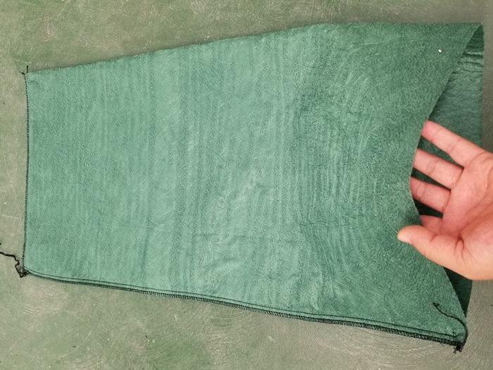 綠色燒毛土工布袋